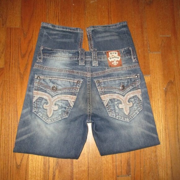 ROCK REVIVAL Zane Straight Leg Jeans Sz 31